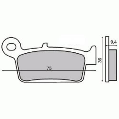Klocki hamulcowe kymco zx50 sniper KHL000665