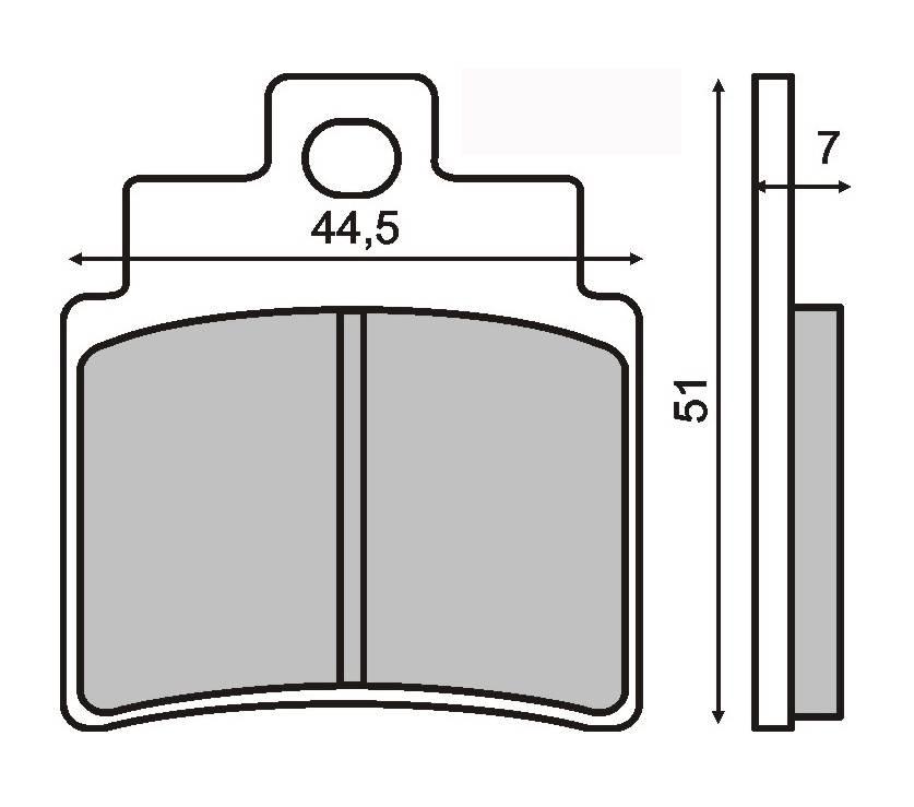 Klocki hamulcowe kxr250 tył/ gd250 przód RMS 22 510 0500
