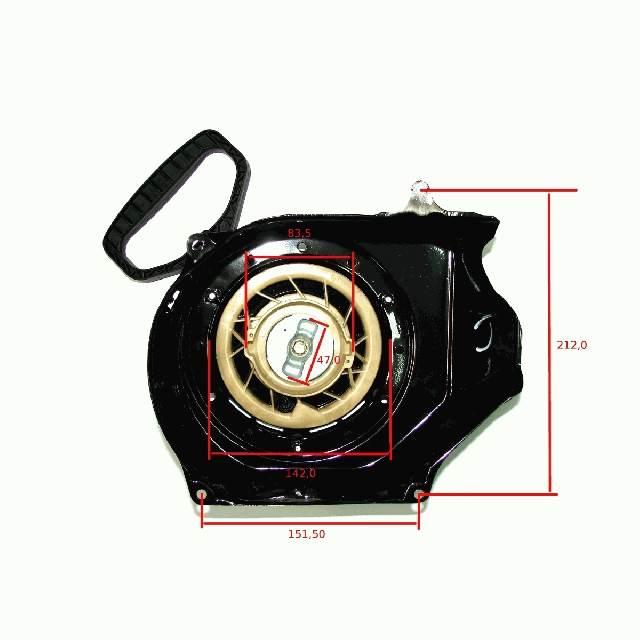 Mechanizm rozrusznika ręcznego (szarpak) (zlst651q) ods 21500-kb01-0000 - zdjęcie 3