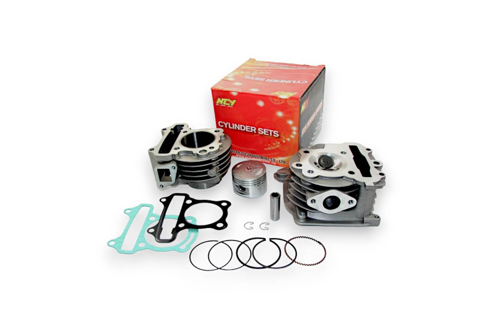 Cylinder aluminiowy z głowicą ncy silnik gy6 139qmb kymco agility new - zdjęcie 3