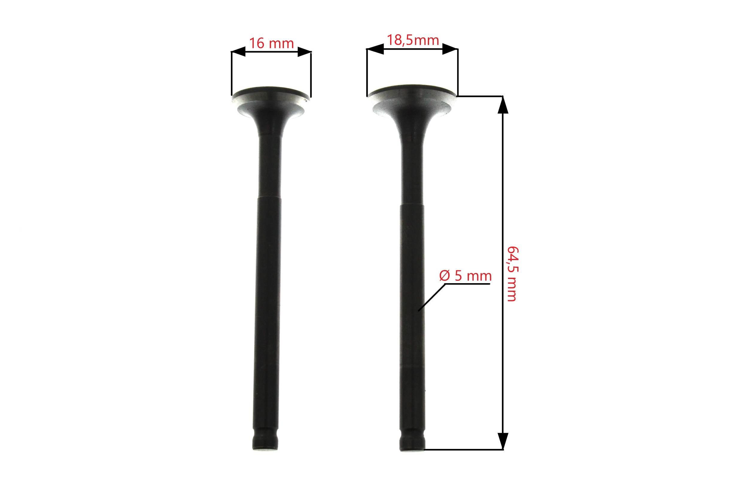 Głowica kompletna do cylindra gy6 4t 50ccm 39mm (standardowe zawory) - zdjęcie 3