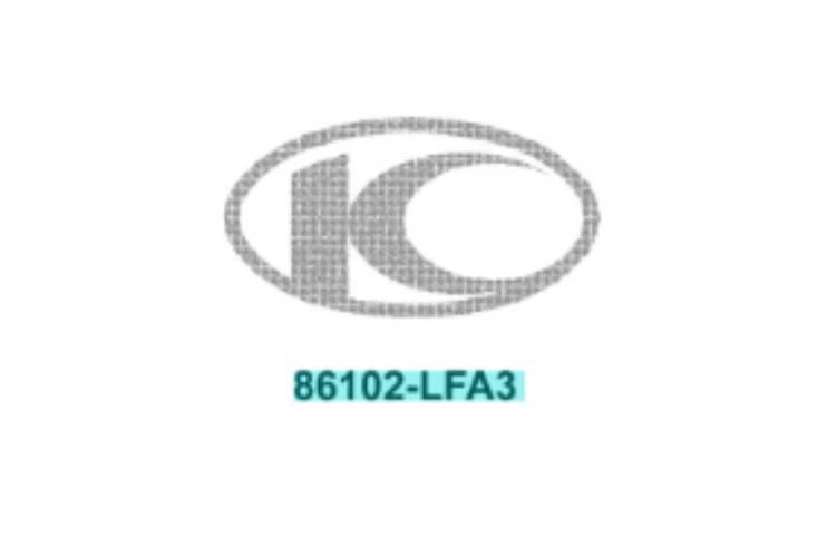 Emblemat naklejka duża 23x13 cm czerwona kymco nexxon 50