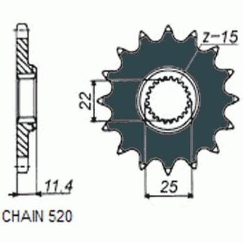 Zebatka napedowa sunstar sunf360-17