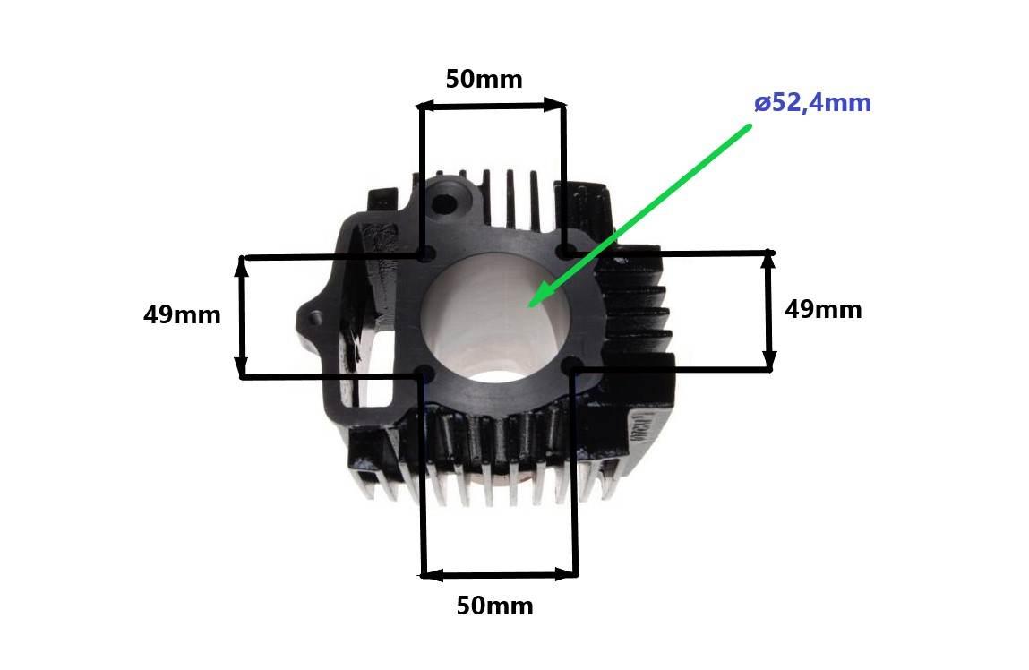 Cylinder żeliwny power force basic 110 ccm 4t 52,4mm quad atv cross