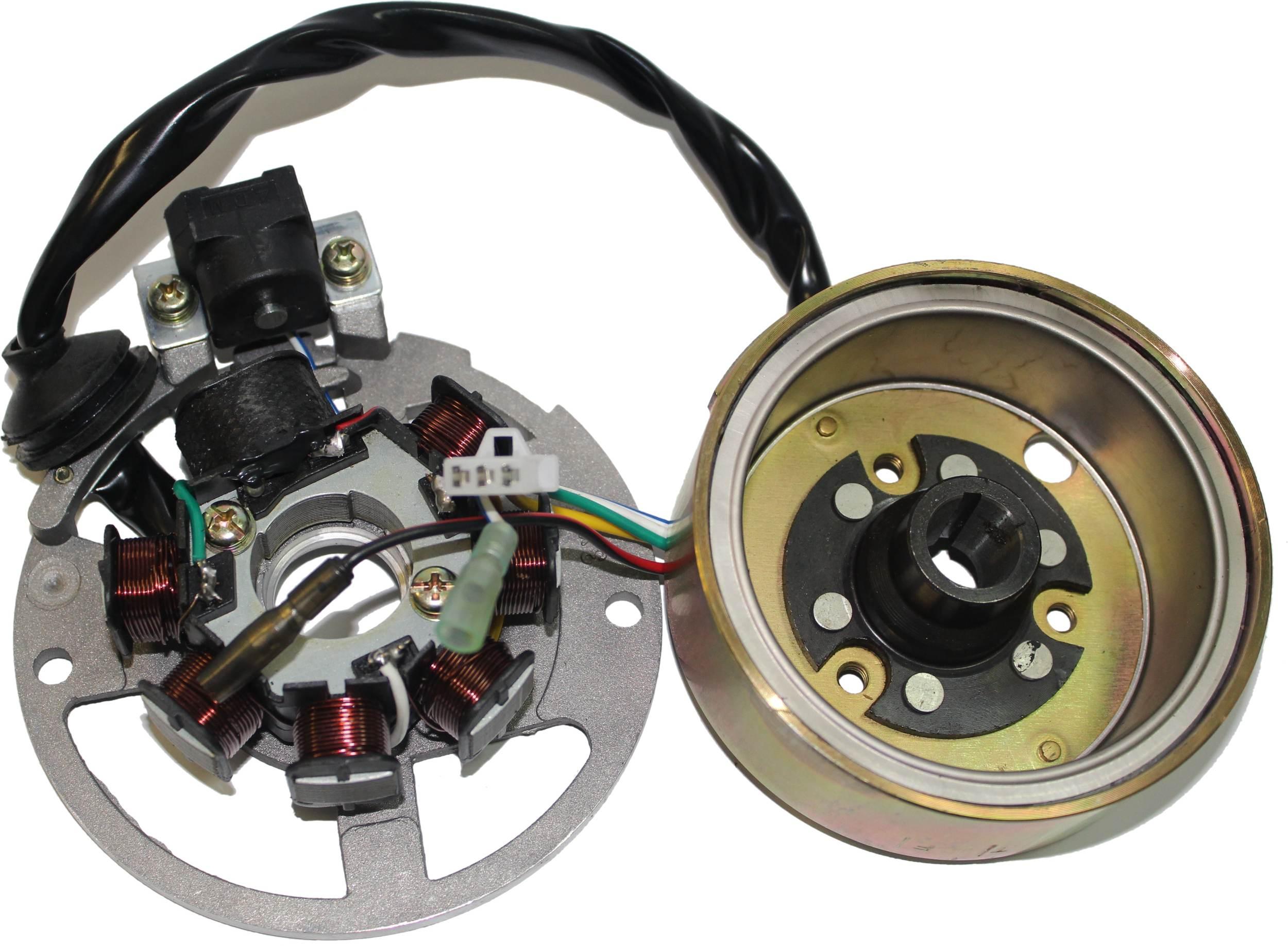 Stojan alternatora power force z kołem magnesowym silnik 2t (duży