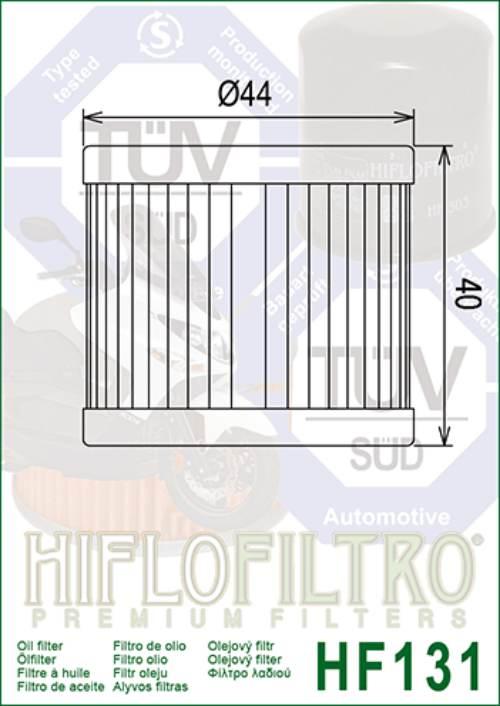 Filtr oleju hiflo hf131 hyosung, suzuki dr 125/ gn 125 - zdjęcie 2