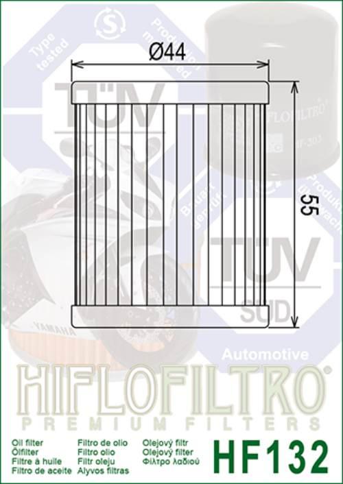 Filtr oleju hiflo hf132 arctic cat, kawasaki, suzuki dr 125/ an250, 400, - zdjęcie 2