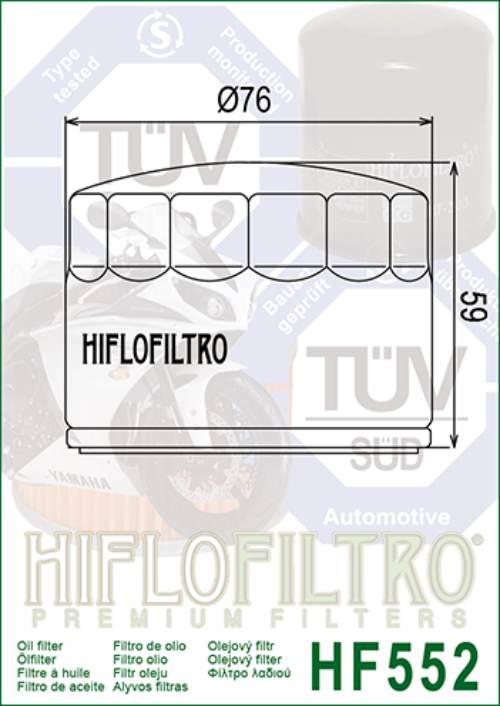 Filtr Oleju Hf552 Moto Guzzi Le Mans Mille Quota - zdjęcie 2