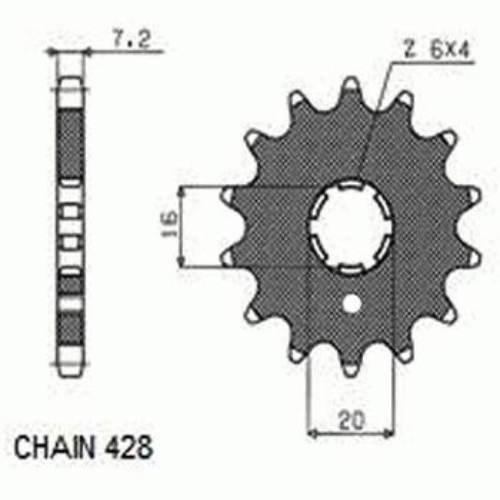 Zebatka napedowa sunstar sunf203-15 (wycofana z produkcji)