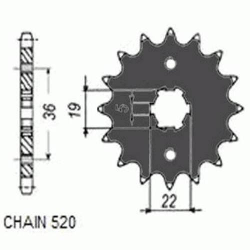 Zebatka napedowa sunstar sunf338-14 (wycofana z produkcji)