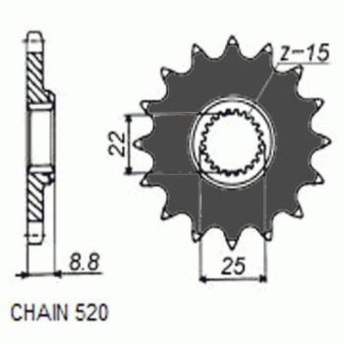 Zebatka napedowa sunstar sunf357-12