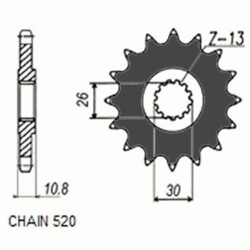 Zebatka napedowa sunstar sunf395-17