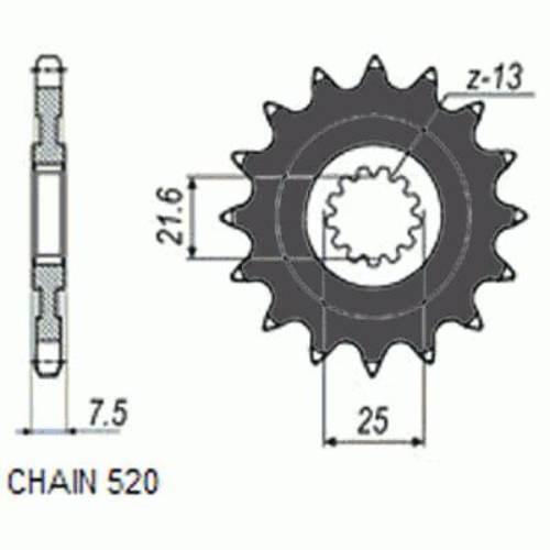 Zebatka napedowa sunstar sunf3a5-15