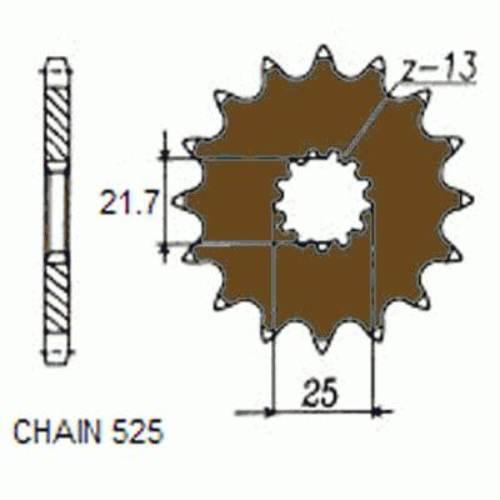 Zebatka napedowa sunstar sunf404-14
