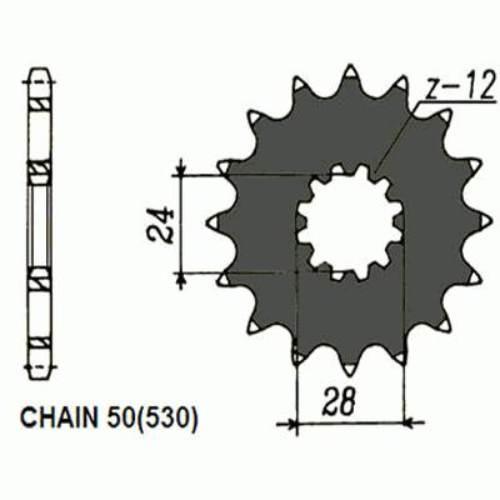 Zebatka napedowa sunstar sunf516-18