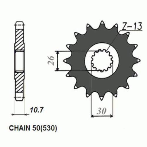 Zebatka napedowa sunstar sunf517-18