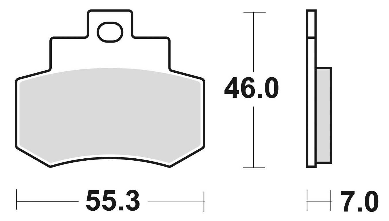 Klocki hamulcowe ft3036 grand dink 250 tył kho0002 - zdjęcie 2