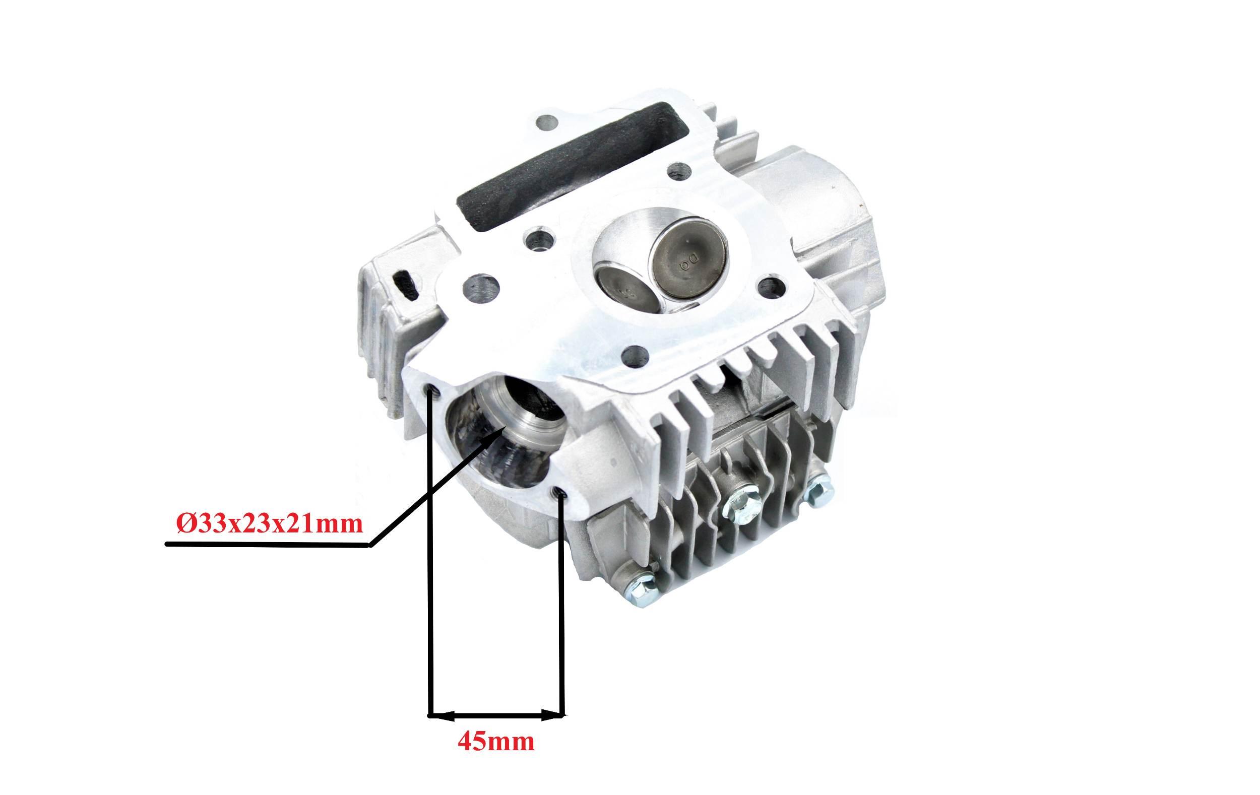 Głowica cylindra chińskie atv 110 ccm 4t 52mm z wałkiem rozrząd power force