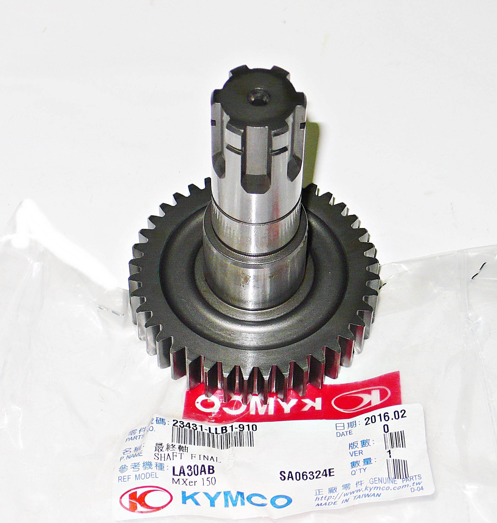Wałek zdawczy przekładni kymco mxer 50 24,30 (niski) 23431-llb1-910
