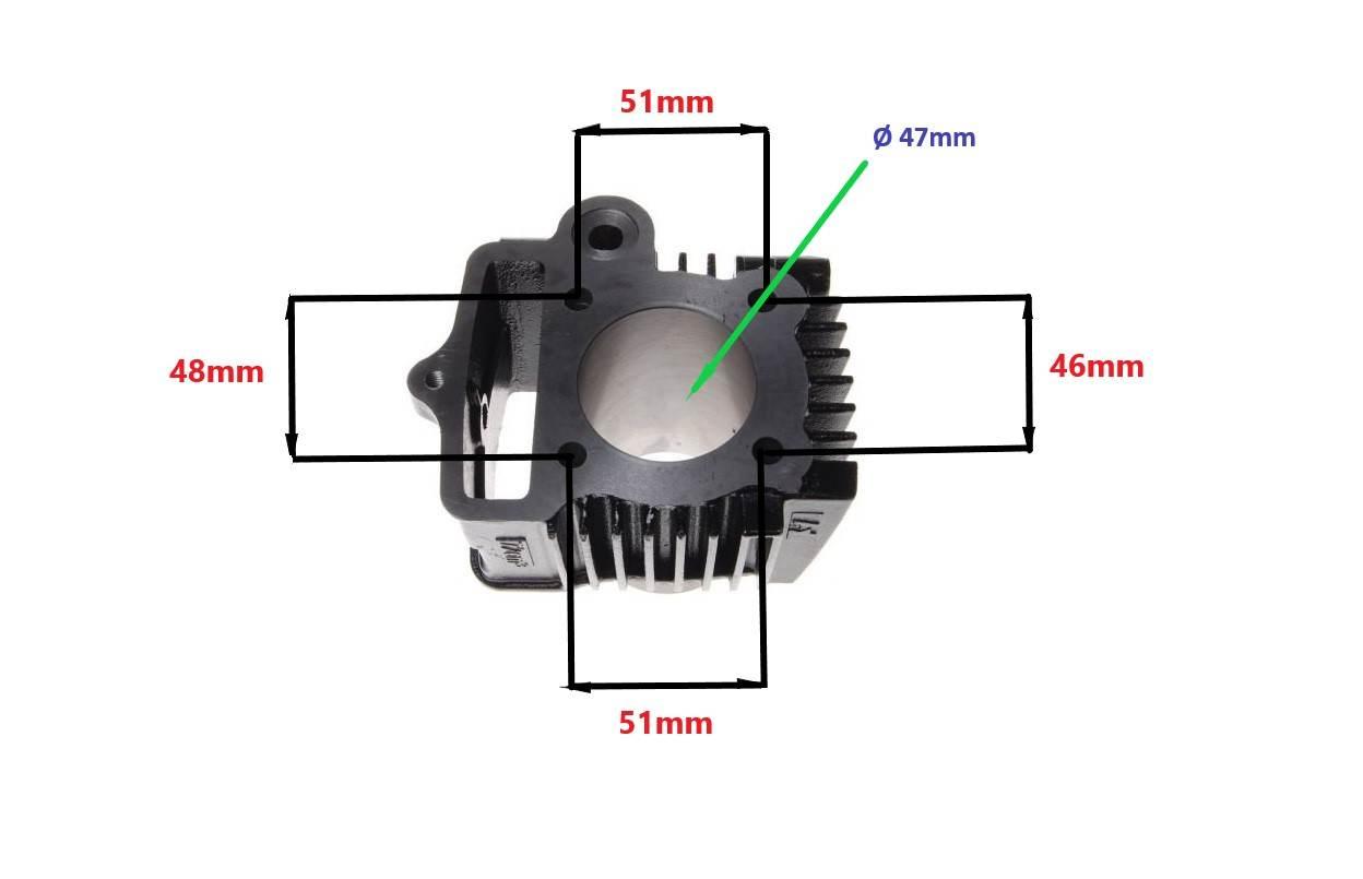 Cylinder żeliwny power force basic kymco nexxon active k-pipe 139fmb 47mm - zdjęcie 3