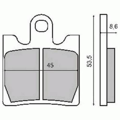 Klocki hamulcowe burgman 250 98-99 RMS 22 510 0380