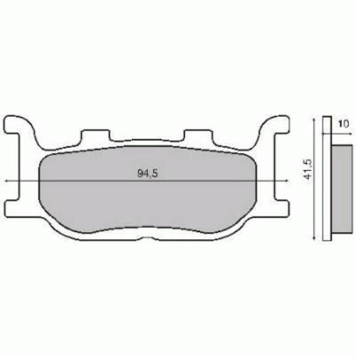 Klocki hamulcowe majesty 250 96-99 RMS 22 510 0410