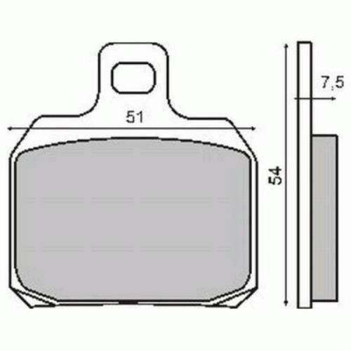 Klocki hamulcowe x9 180/250/500 (vd964) RMS 22 510 0490