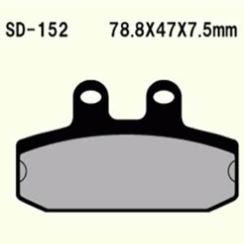 Klocki hamulcowe vesrah semi-metallic vd-152 (fa256)