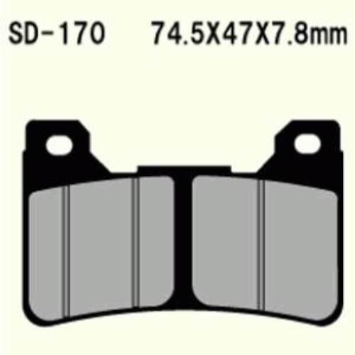 Klocki hamulcowe vesrah semi-metallic vd-170 (fa390 mcb755) (przód)
