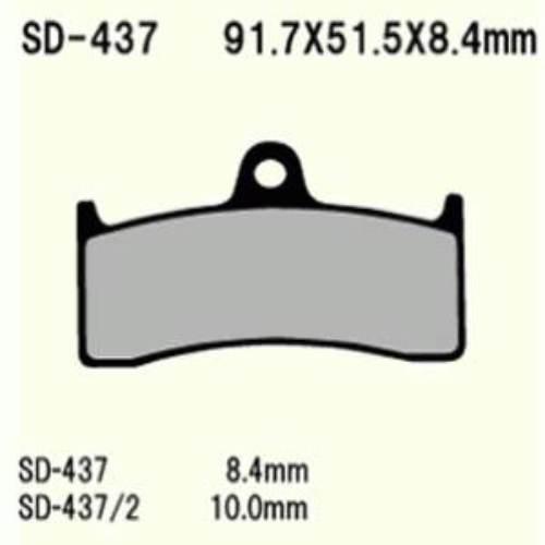 Klocki hamulcowe vesrah semi-metallic vd-437 (fa424)