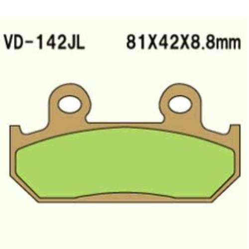 Klocki hamulcowe vesrah sintered metal vd-142jl