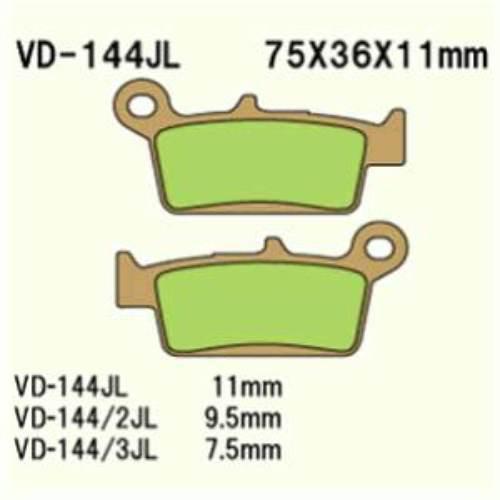 Klocki hamulcowe vesrah sintered metal vd-144jl