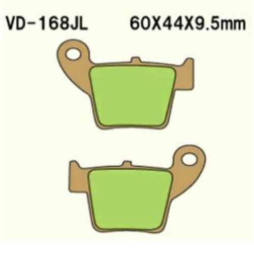 Klocki hamulcowe vesrah sintered metal vd-168jl