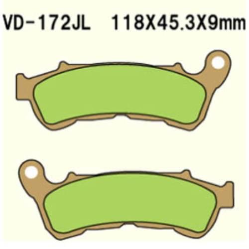Klocki hamulcowe vesrah sintered metal vd-172jl (fa388hh)