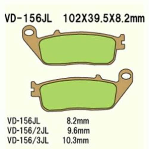 Klocki hamulcowe vesrah sintered metal vd-156/2jl (fa196hh)
