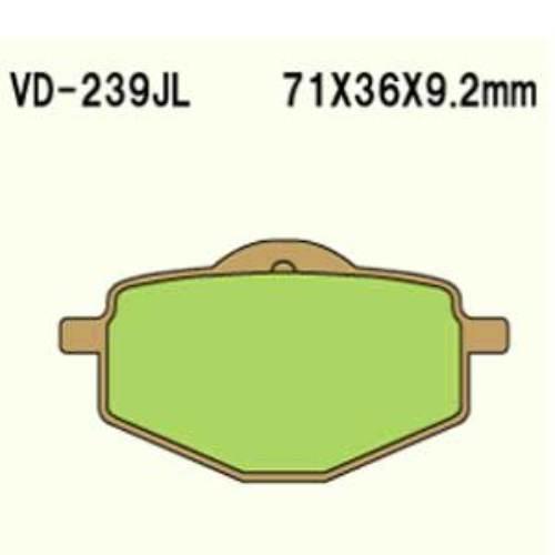 Klocki hamulcowe vesrah sintered metal vd-239jl