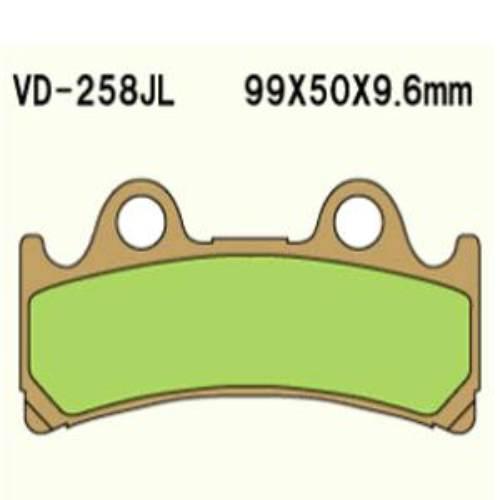 Klocki hamulcowe vesrah sintered metal vd-258jl