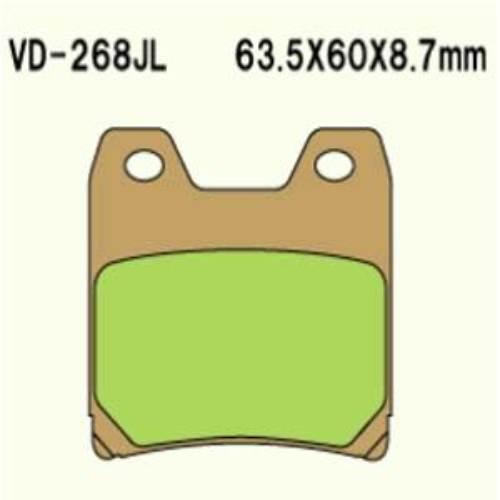 Klocki hamulcowe vesrah sintered metal vd-268jl