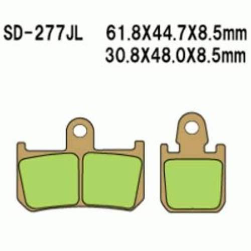 Klocki hamulcowe vesrah sintered metal vd-277jl (fa442/4hh)
