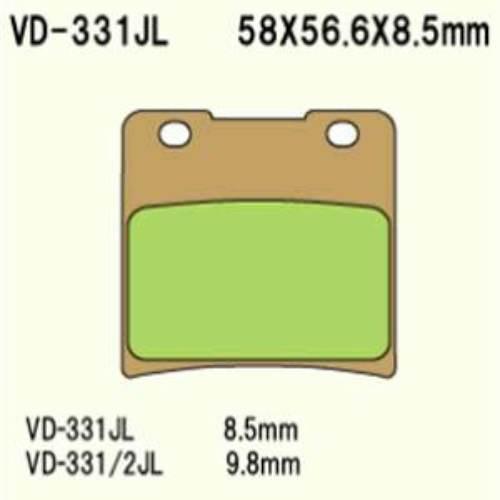 Klocki hamulcowe vesrah sintered metal vd-331jl