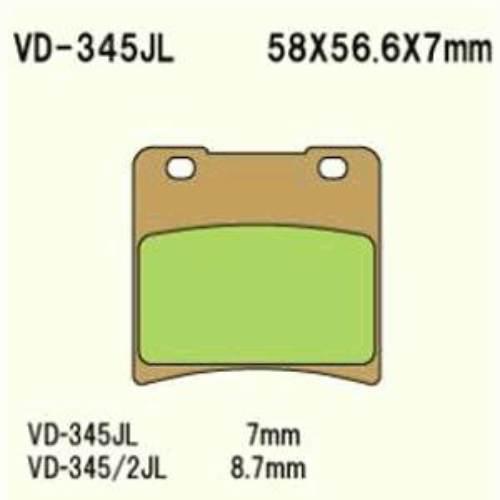 Klocki hamulcowe vesrah sintered metal vd-345jl