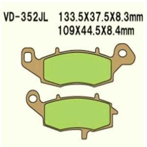 Klocki hamulcowe vesrah sintered metal vd-352jl (fa229)