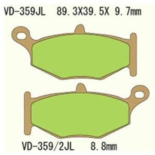 Klocki hamulcowe vesrah sintered metal vd-359jl (tył)