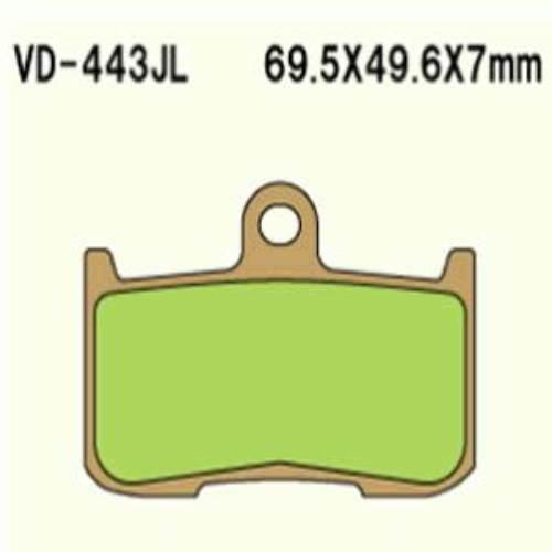 Klocki hamulcowe vesrah sintered metal vd-443jl (fa347hh)