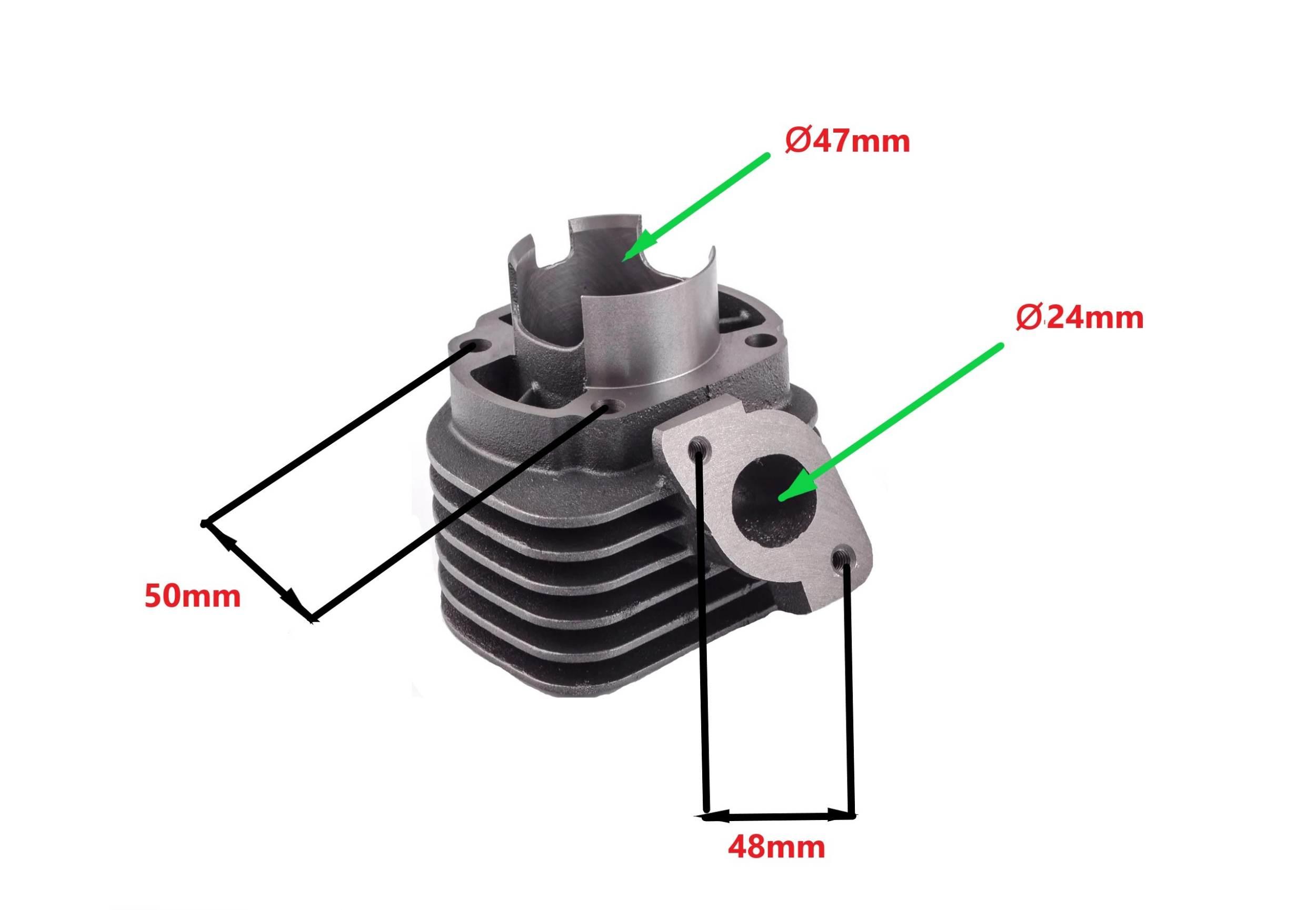 Cylinder żeliwny power force basic cpi bravo keeway matrix 47mm 2t - zdjęcie 3