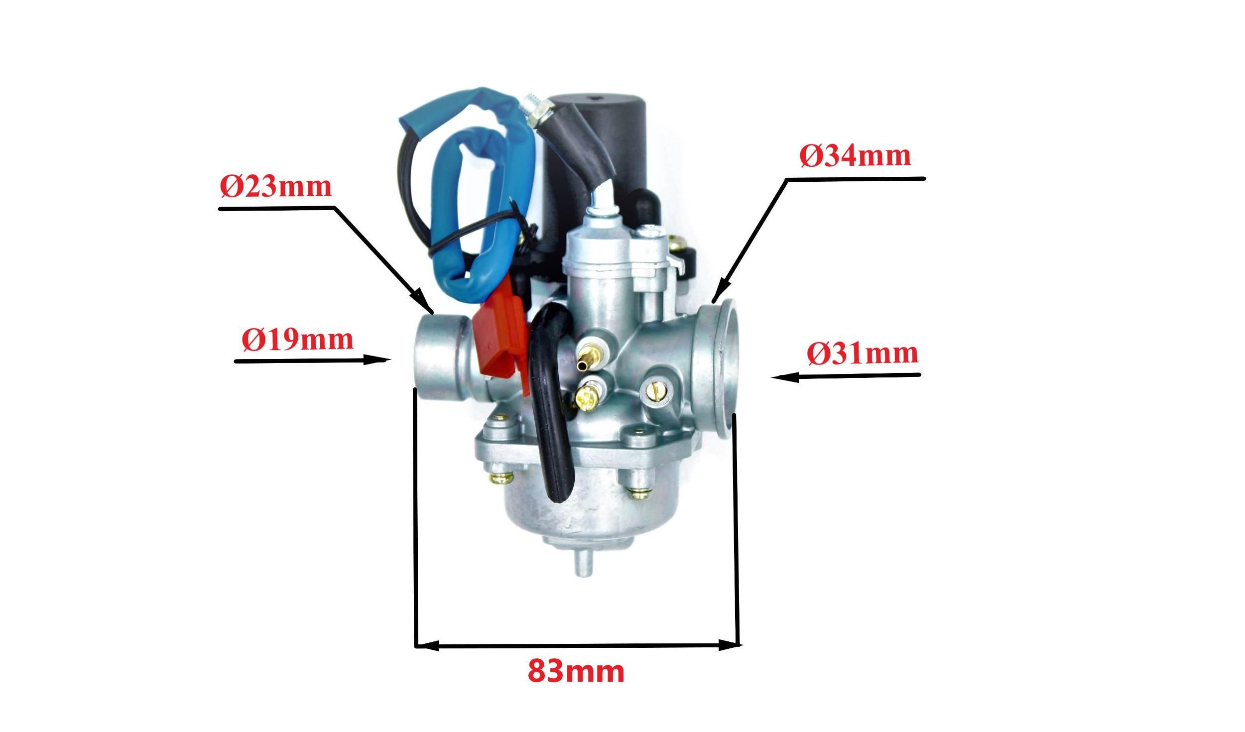 Gaźnik power force 2t 50ccm cpi, keeway, jog, zipp gzc000003 - zdjęcie 4