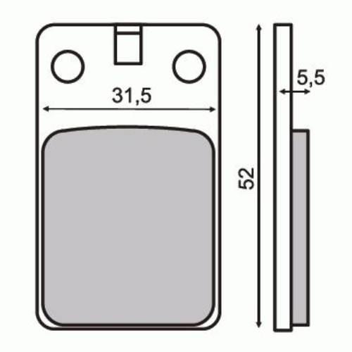 Klocki hamulcowe f10-f12 RMS 22 510 0030