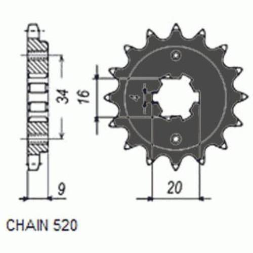 Zebatka napedowa sunstar sunf349-13 (wycofana z produkcji)