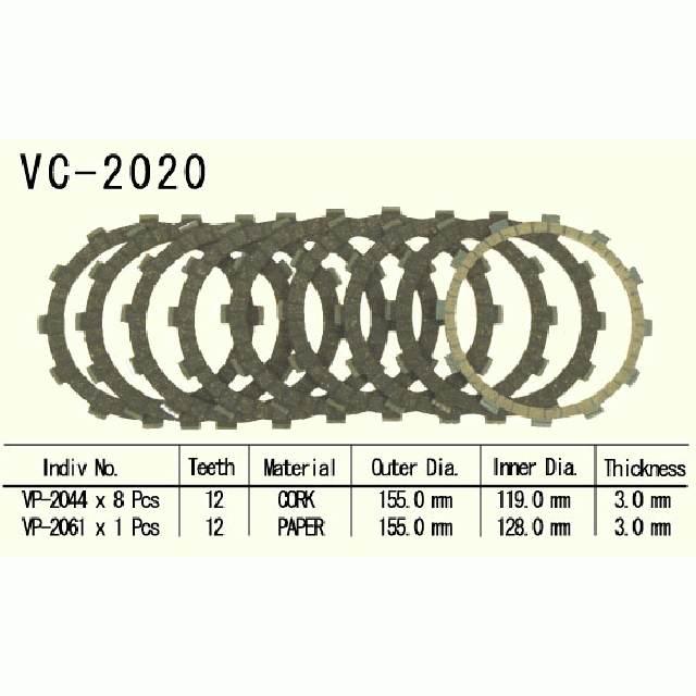 Tarcze sprzęgłowe vesrah vc-2020 - zdjęcie 2