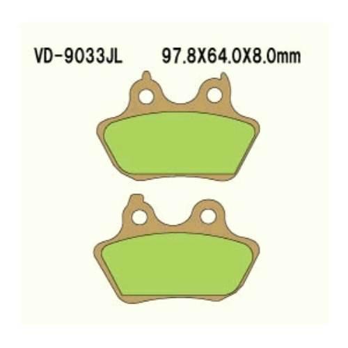 Klocki hamulcowe vesrah sintered metal vd-9033jl (fa434)